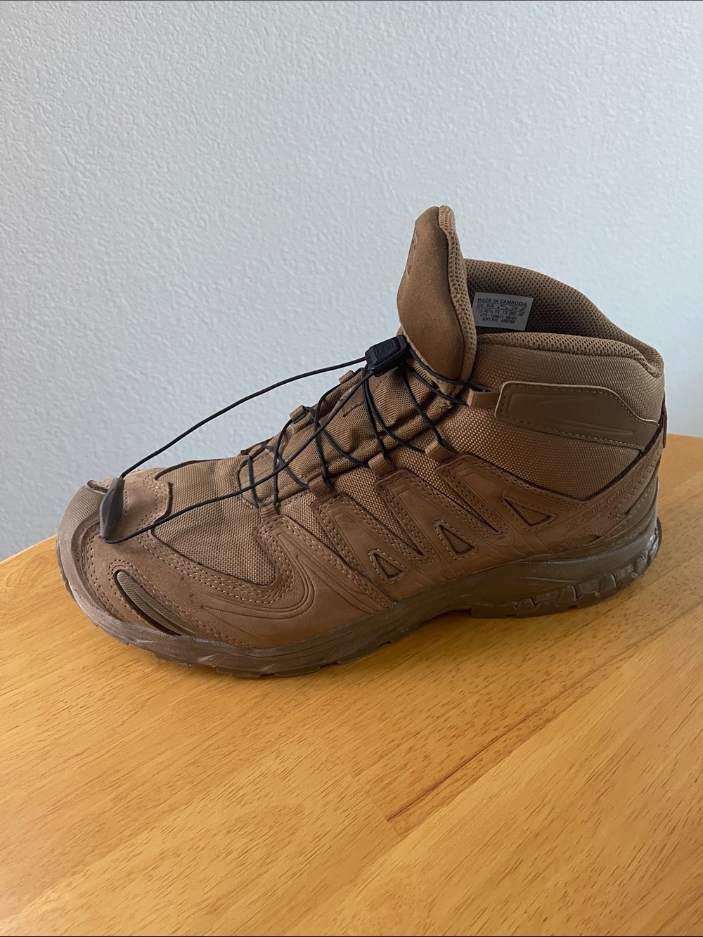 Salomon Brown Quick-Pull Tactical Hiking Boots - Picture 5 of 12